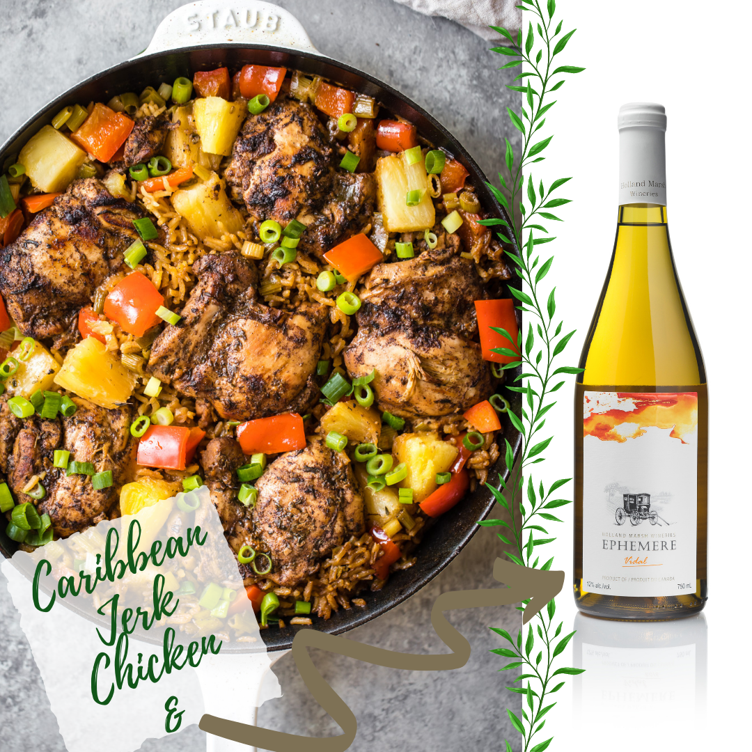 Spring Wine Pairing with Jerk Chicken